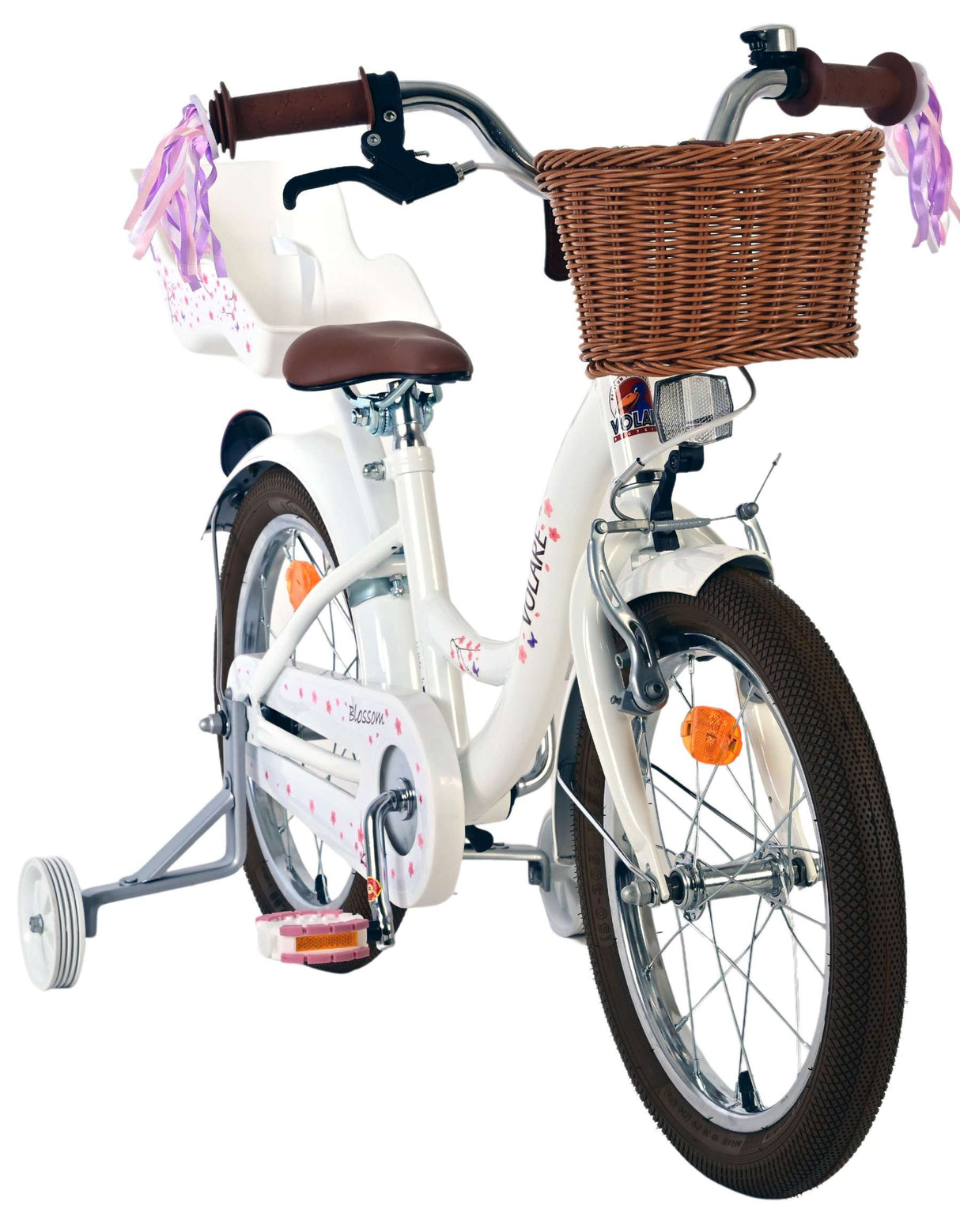 Volare blossom kinderfahrrad - mädchen - 16 zoll - weiß