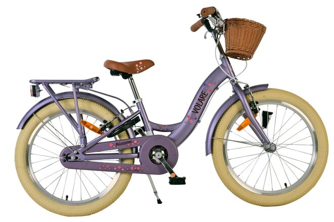 Bicicletta per bambini Volare Blossom - ragazze - 20 pollici - viola - due freni a mano
