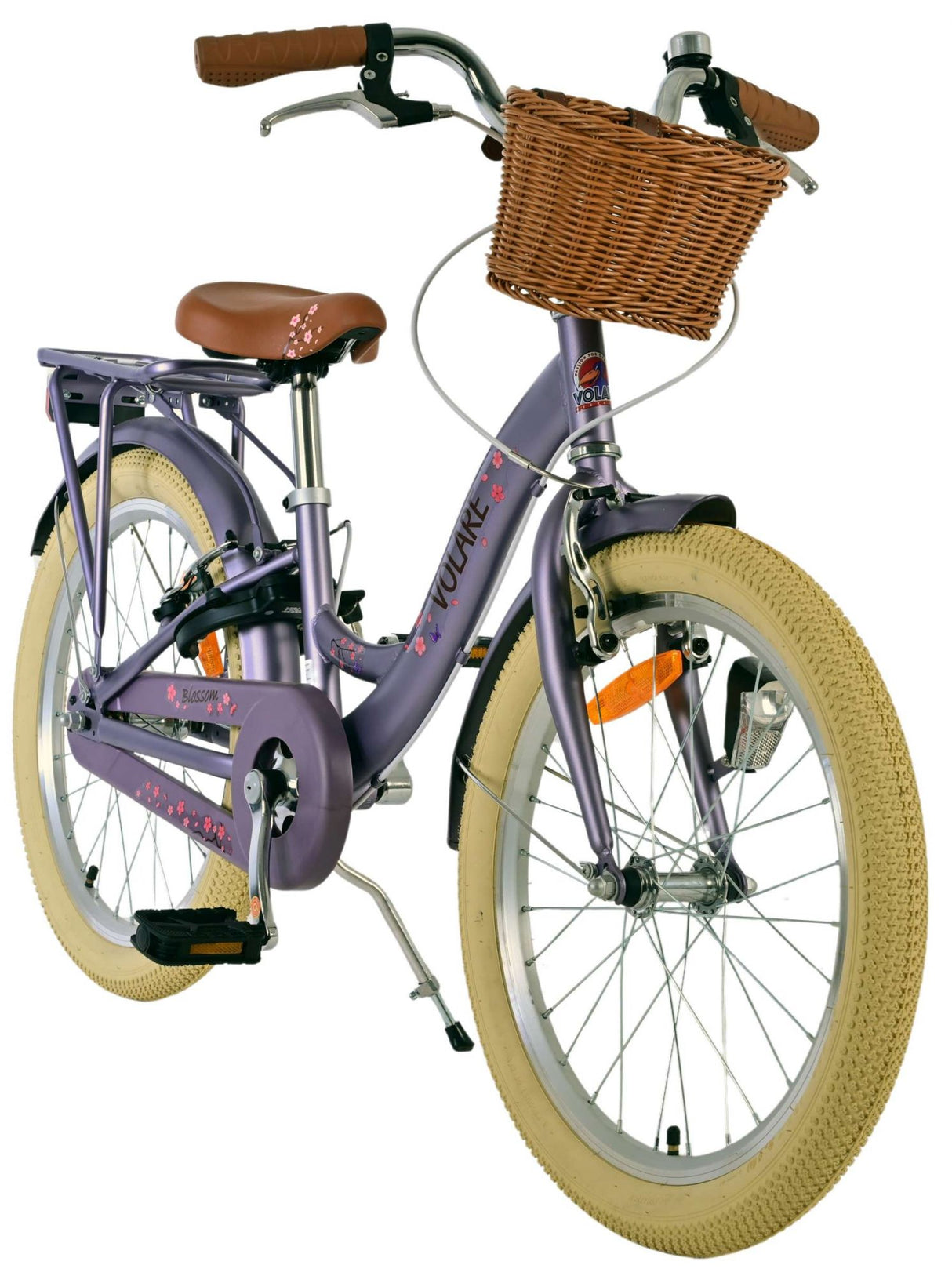 Bicicletta per bambini Volare Blossom - ragazze - 20 pollici - viola - due freni a mano