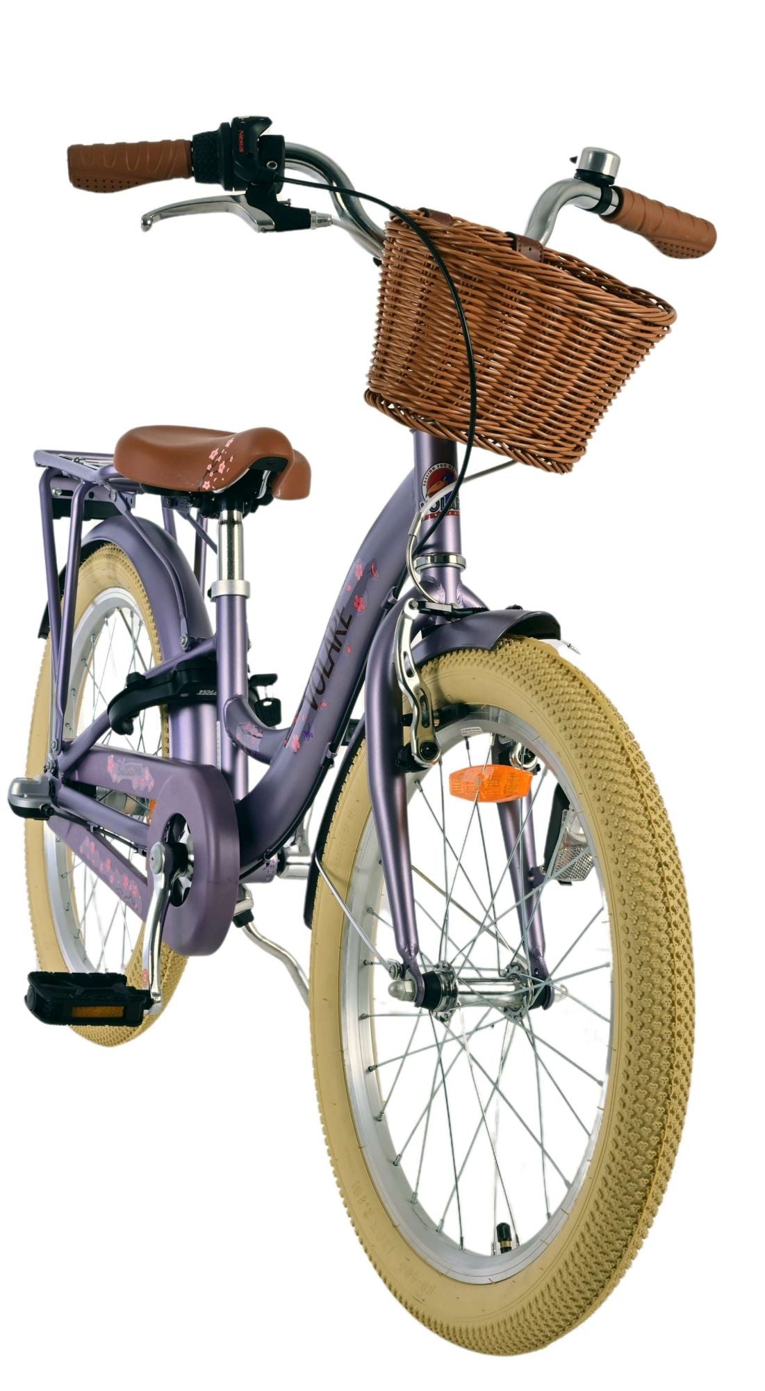 Volare Blossom Children's Bicycle - Mädchen - 20 Zoll - Lila - Nexus 3 Zahnräder