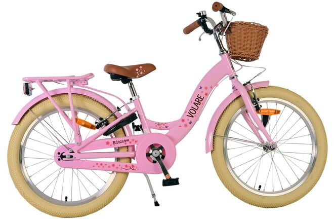 Volare blossom kinderfiets - meisjes - 20 inch - roze - twee handremmen