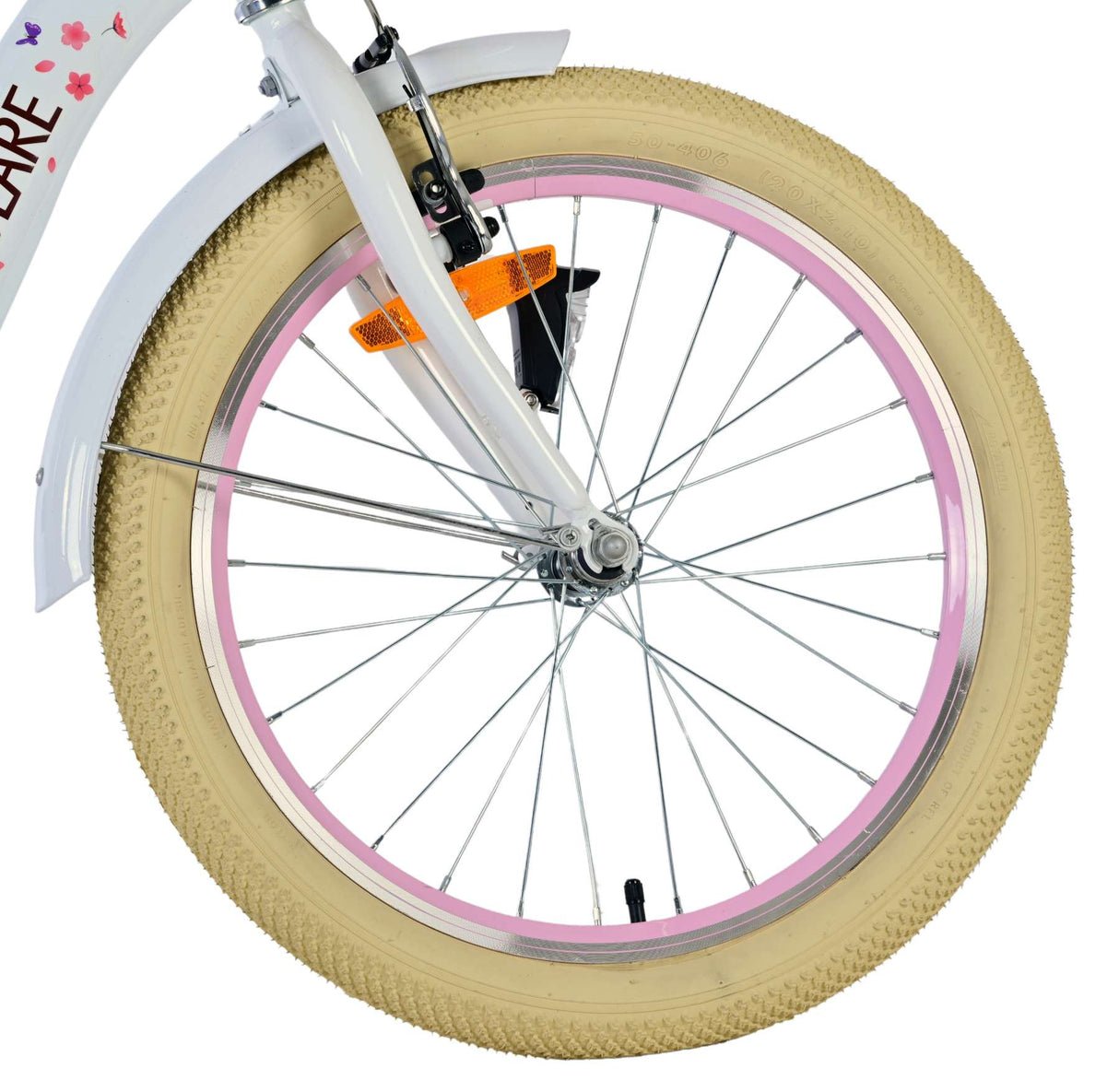 Volare Blossom Children's Bicycle - Girls - 20 Inches - White