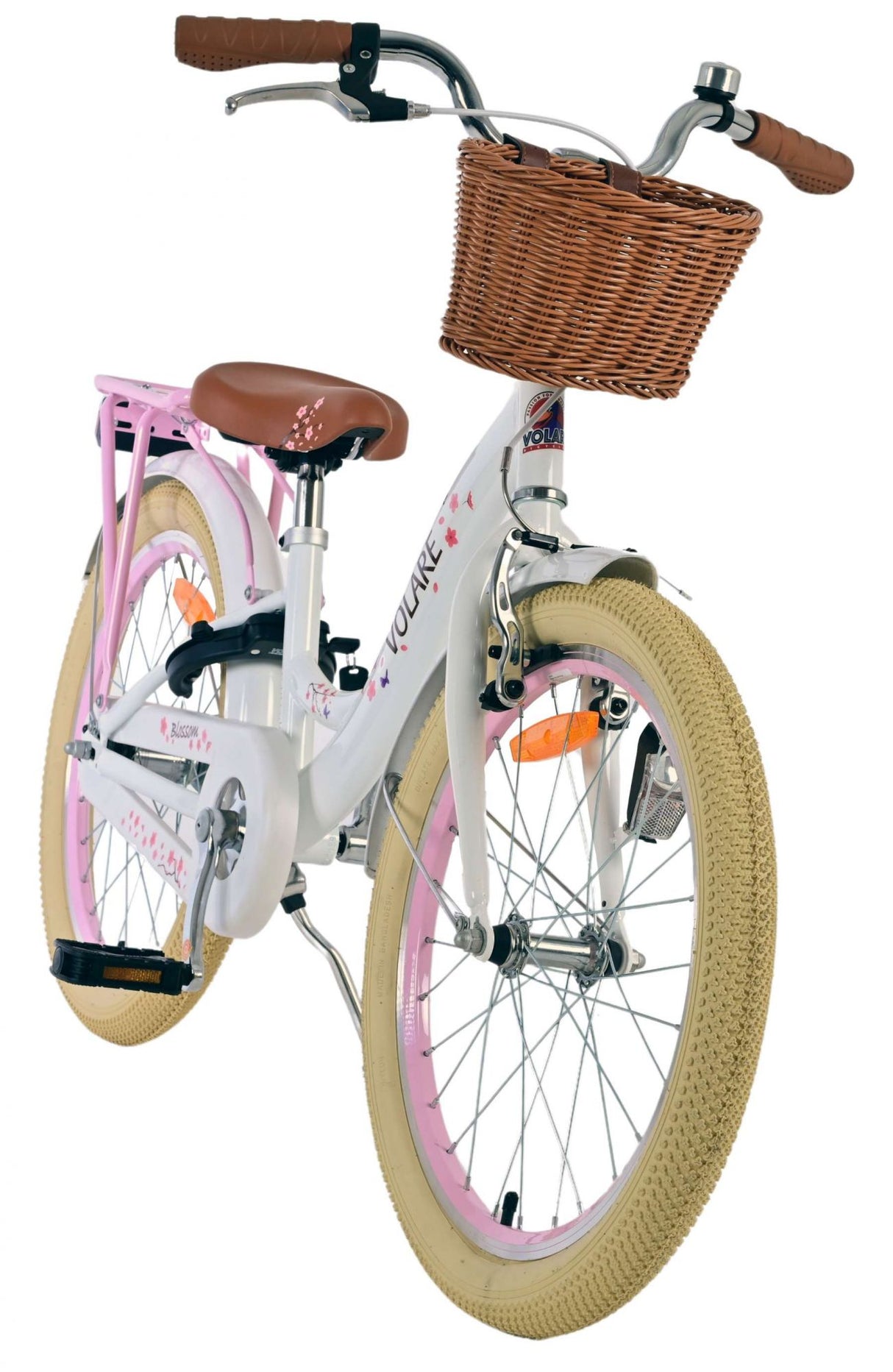 Volare Blossom Children's Bicycle - Girls - 20 Inches - White