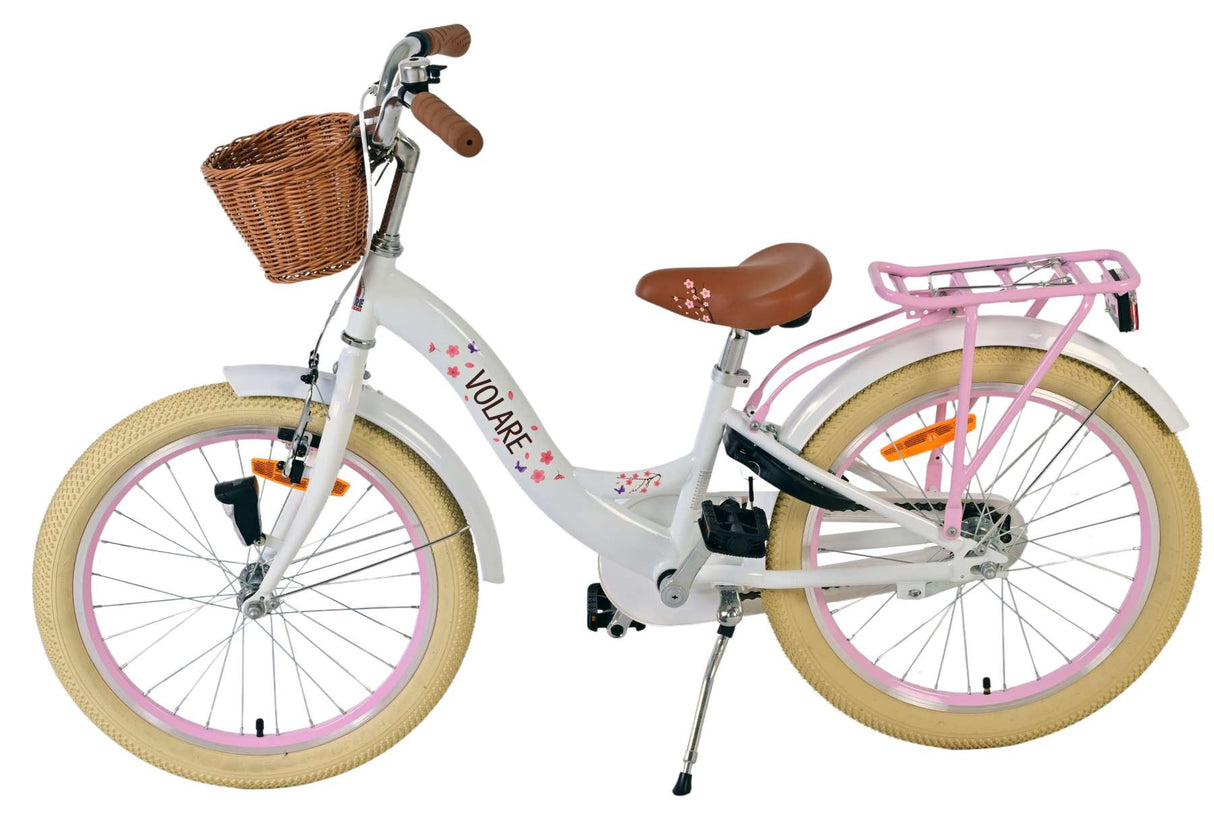 Volare Blossom Children's Bicycle - Girls - 20 Inches - White