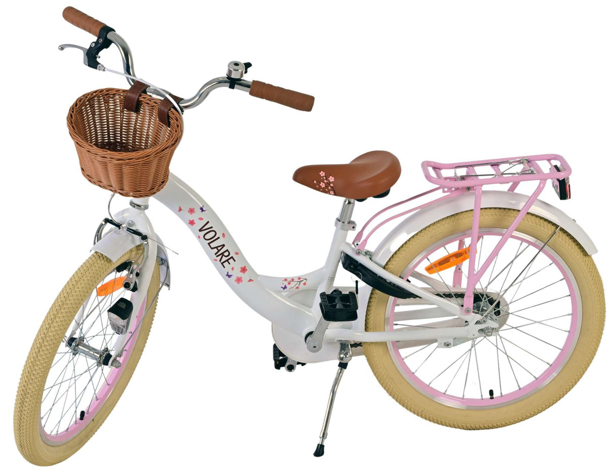 Volare Blossom Children's Bicycle - Girls - 20 Inches - White