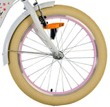 Volare Blossom Children's Bicycle - Girls - 20 Inch - White - Två handbromsar