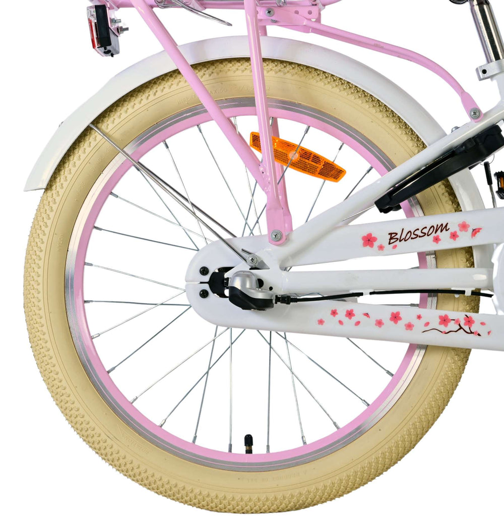 Volare Blossom Bicycle para niños - Niñas - 20 pulgadas - White - Nexus 3 Gears