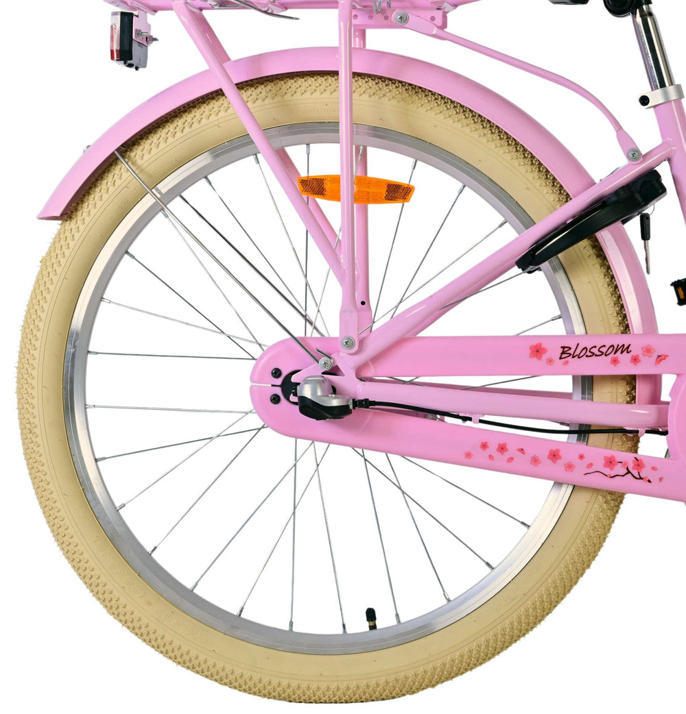 Bicicleta infantil Volare Blossom - niña - 24 pulgadas - rosa - 3 marchas