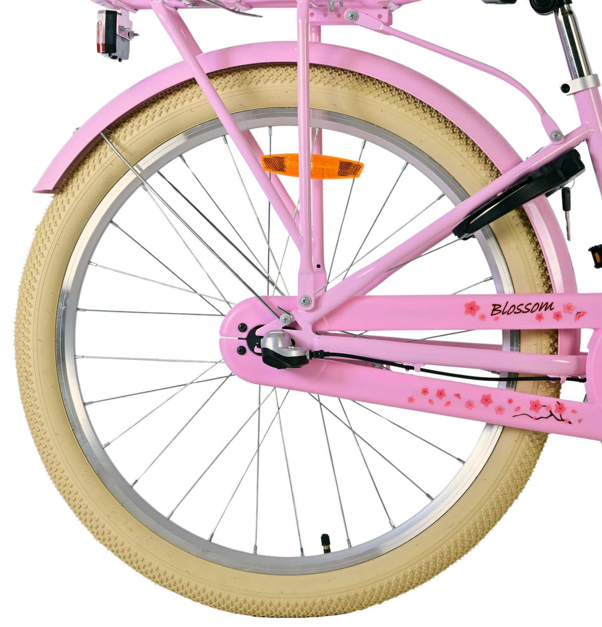 Bicicleta infantil Volare Blossom - niña - 24 pulgadas - rosa - 3 marchas
