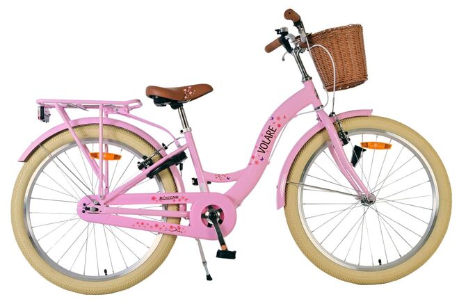 Volare Blossom Bicycle para niños - Niñas - 24 pulgadas - Pink - Dos frenos de mano