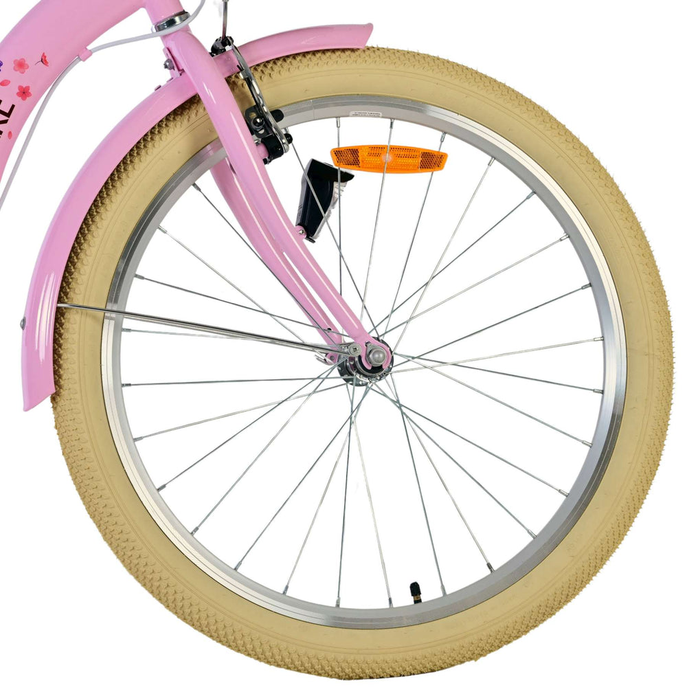 Volare Blossom Bicycle para niños - Niñas - 24 pulgadas - Pink - Dos frenos de mano