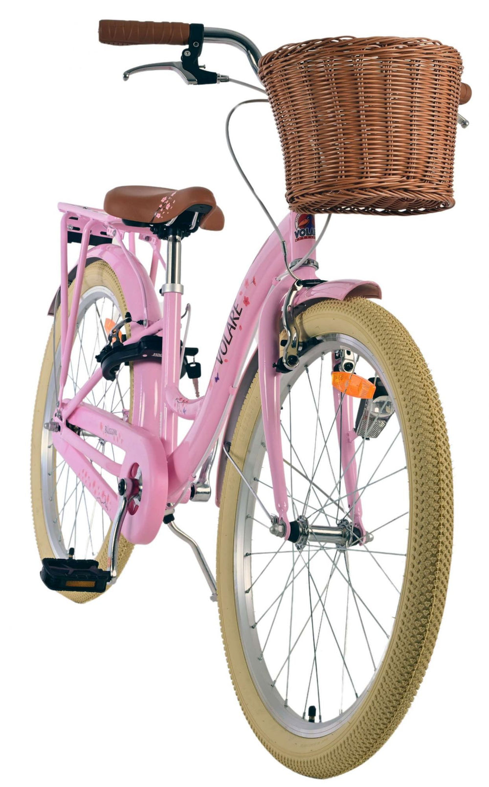 Volare Blossom Bicycle para niños - Niñas - 24 pulgadas - Pink - Dos frenos de mano