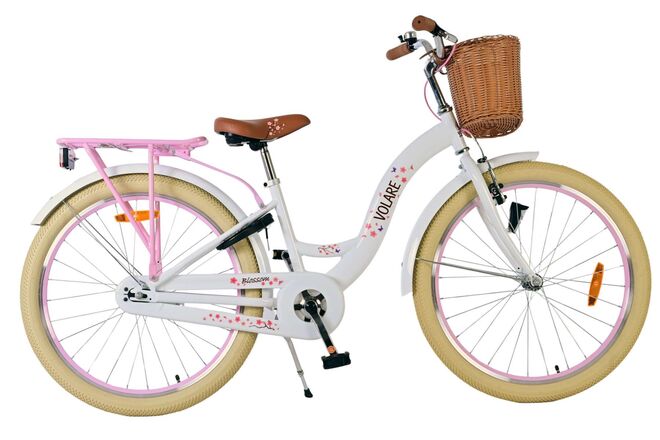Volare Blossom Children's Bike - Girls - 24 pouces - blanc