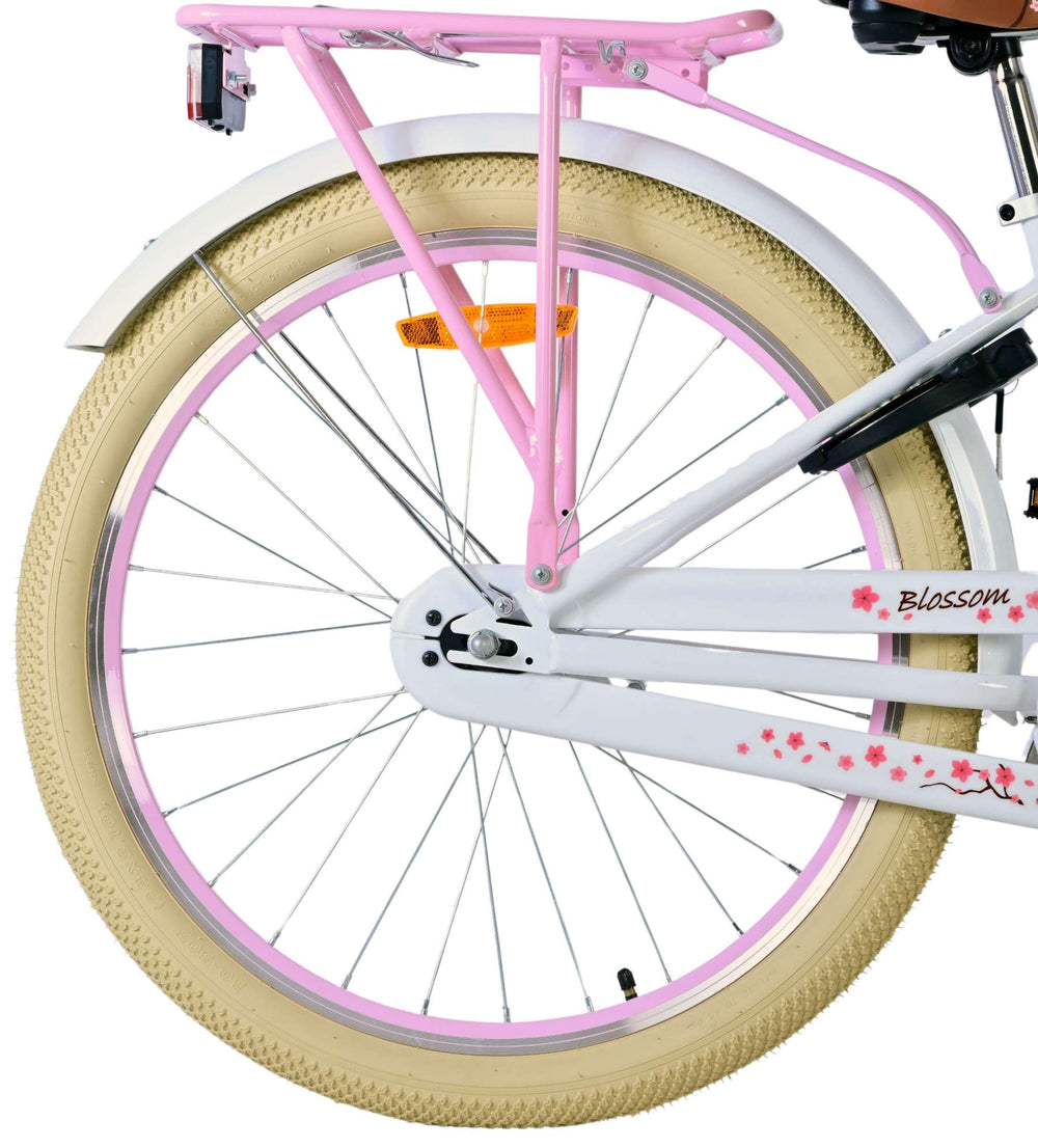 Volare Blossom Children's Bike - Girls - 24 pouces - blanc
