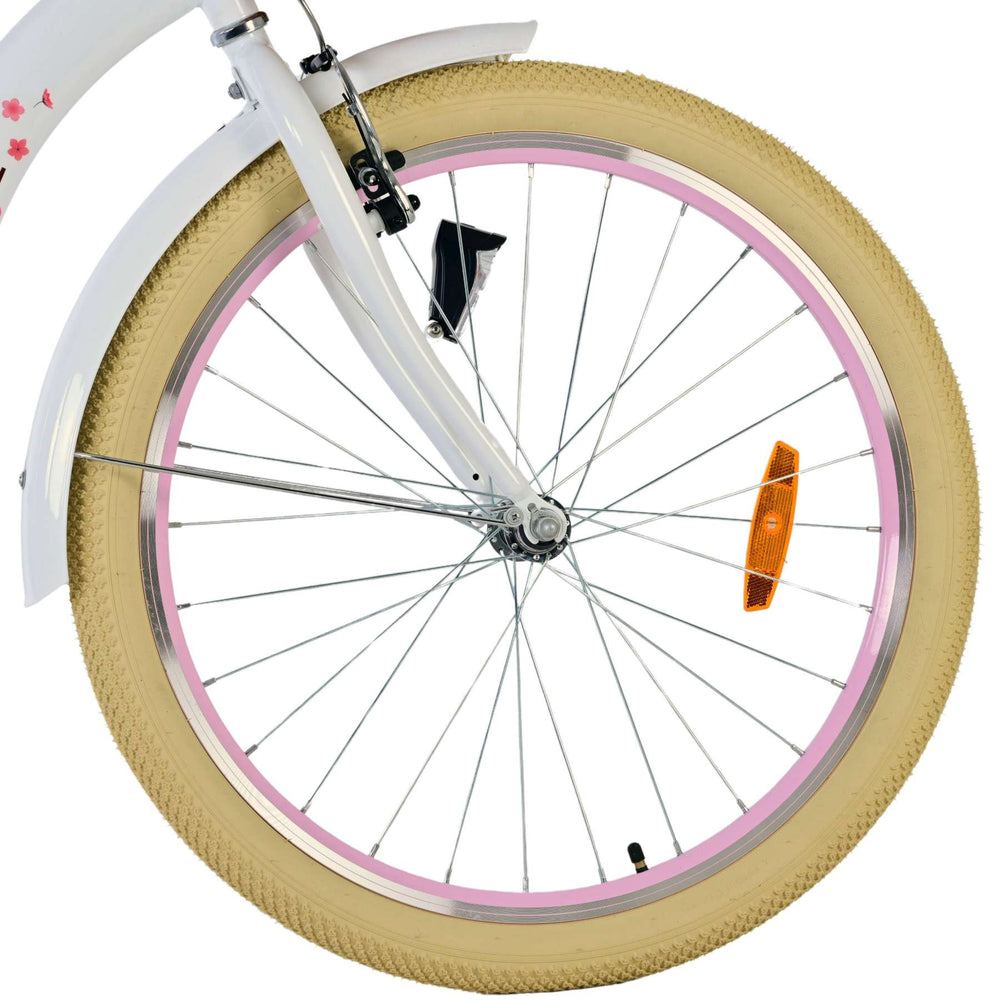 Volare Blossom Children's Bike - Girls - 24 pouces - blanc