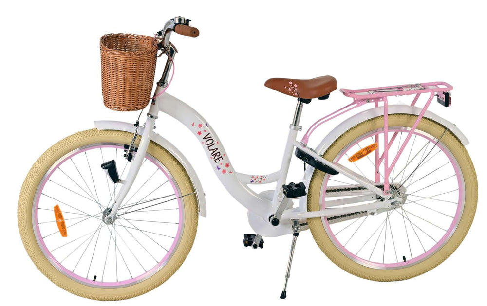 Volare Blossom Children's Bike - Girls - 24 pouces - blanc