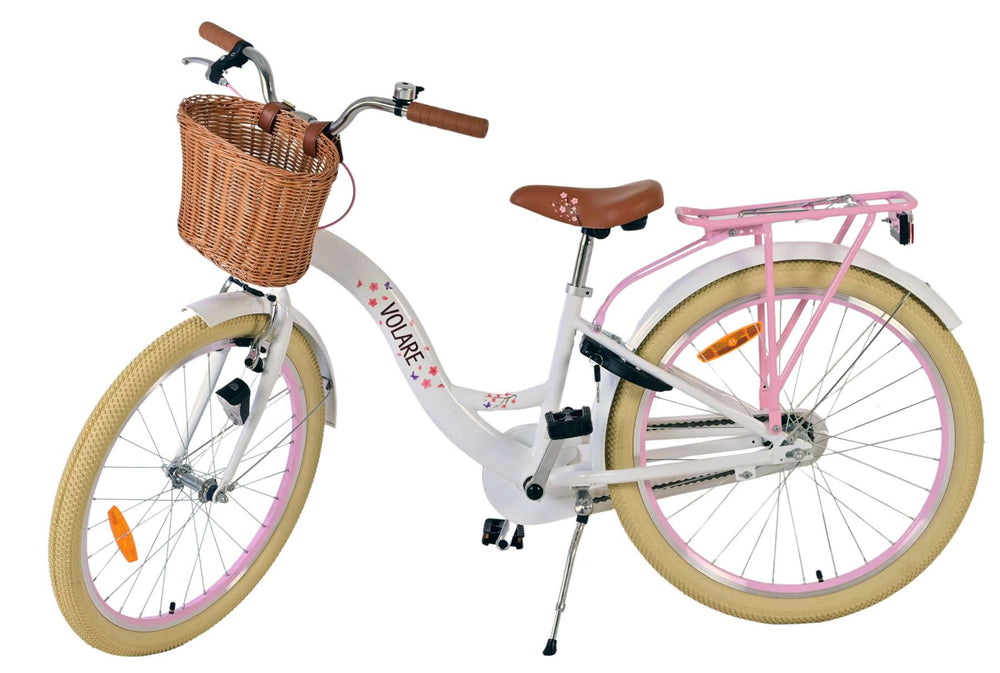 Volare Blossom Children's Bike - Girls - 24 pouces - blanc