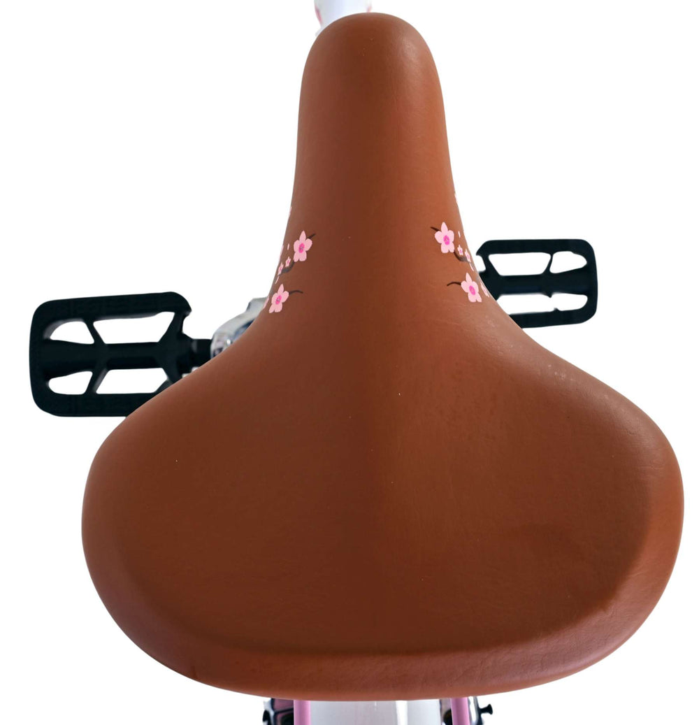 Volare Blossom Bicycle para niños - Niñas - 24 pulgadas - Blanco - Dos frenos de mano