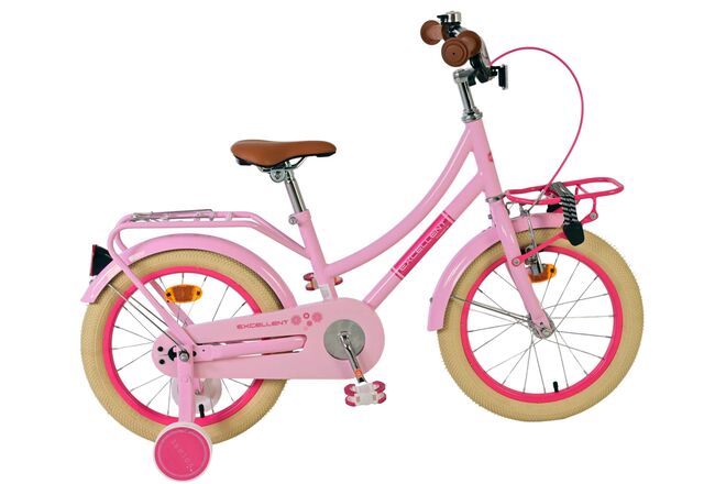 Volare excellent children's bicycle - girls - 16 inch - pink - 95% assembled