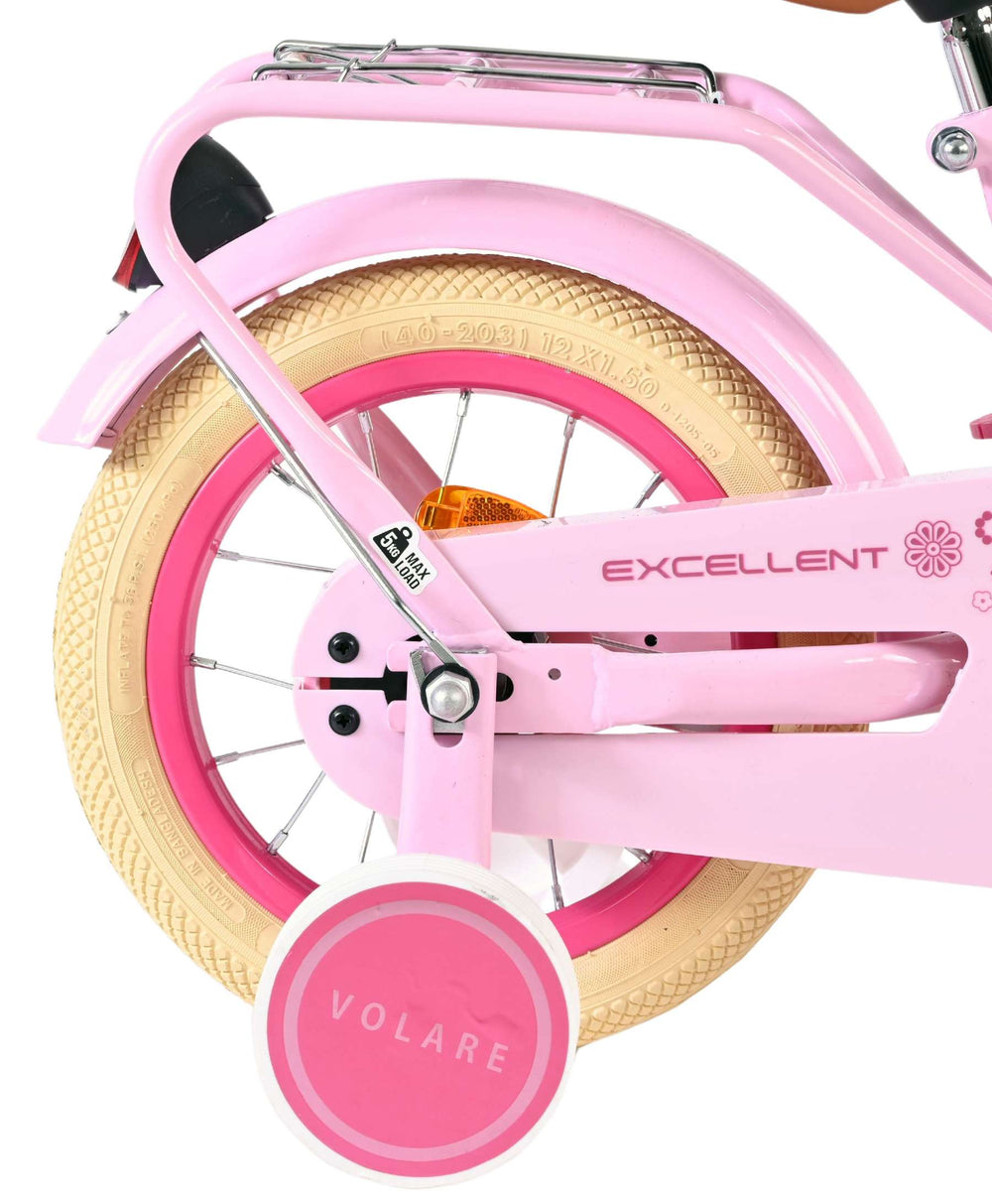 Volare excellent children's bicycle - girls - 12 inch - pink