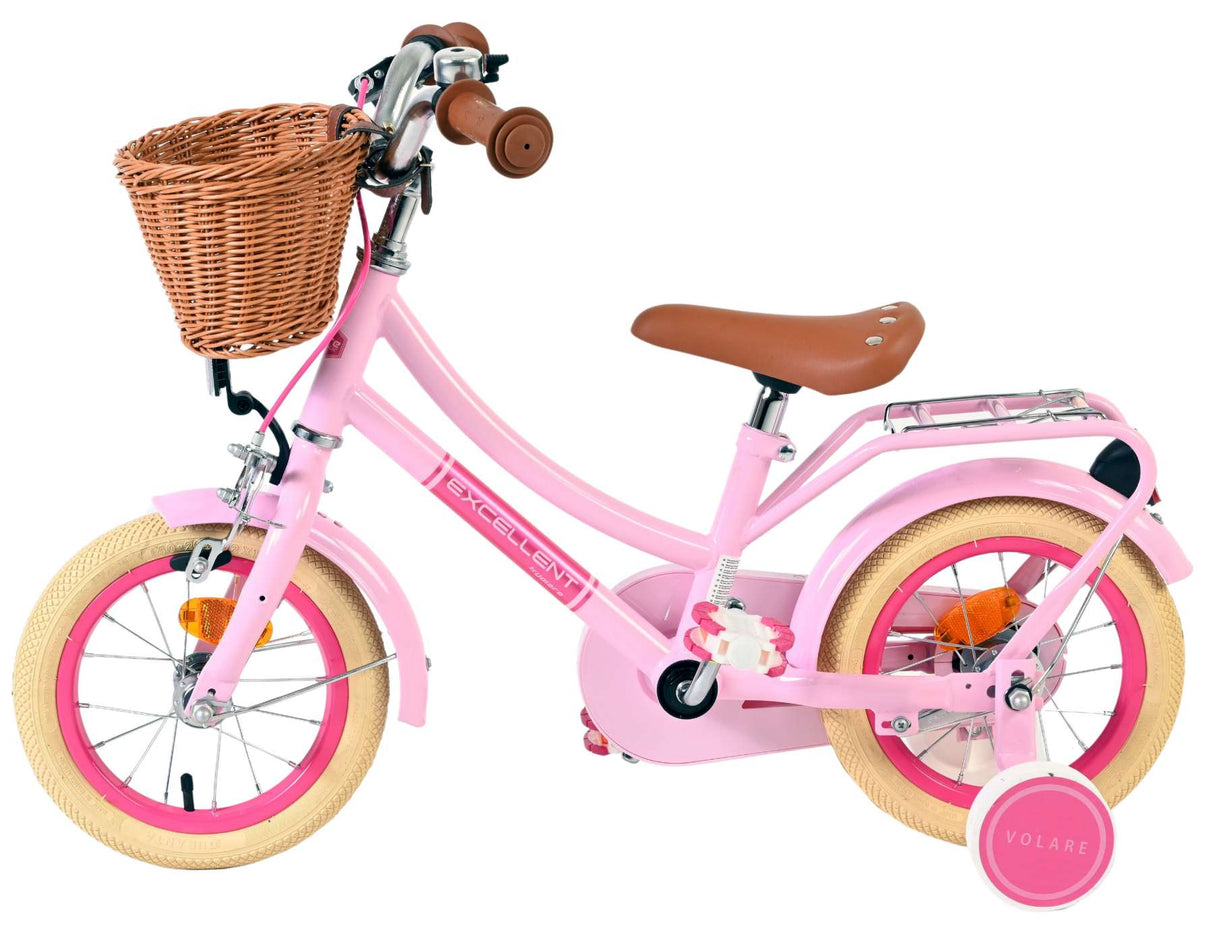 Volare excellent children's bicycle - girls - 12 inch - pink