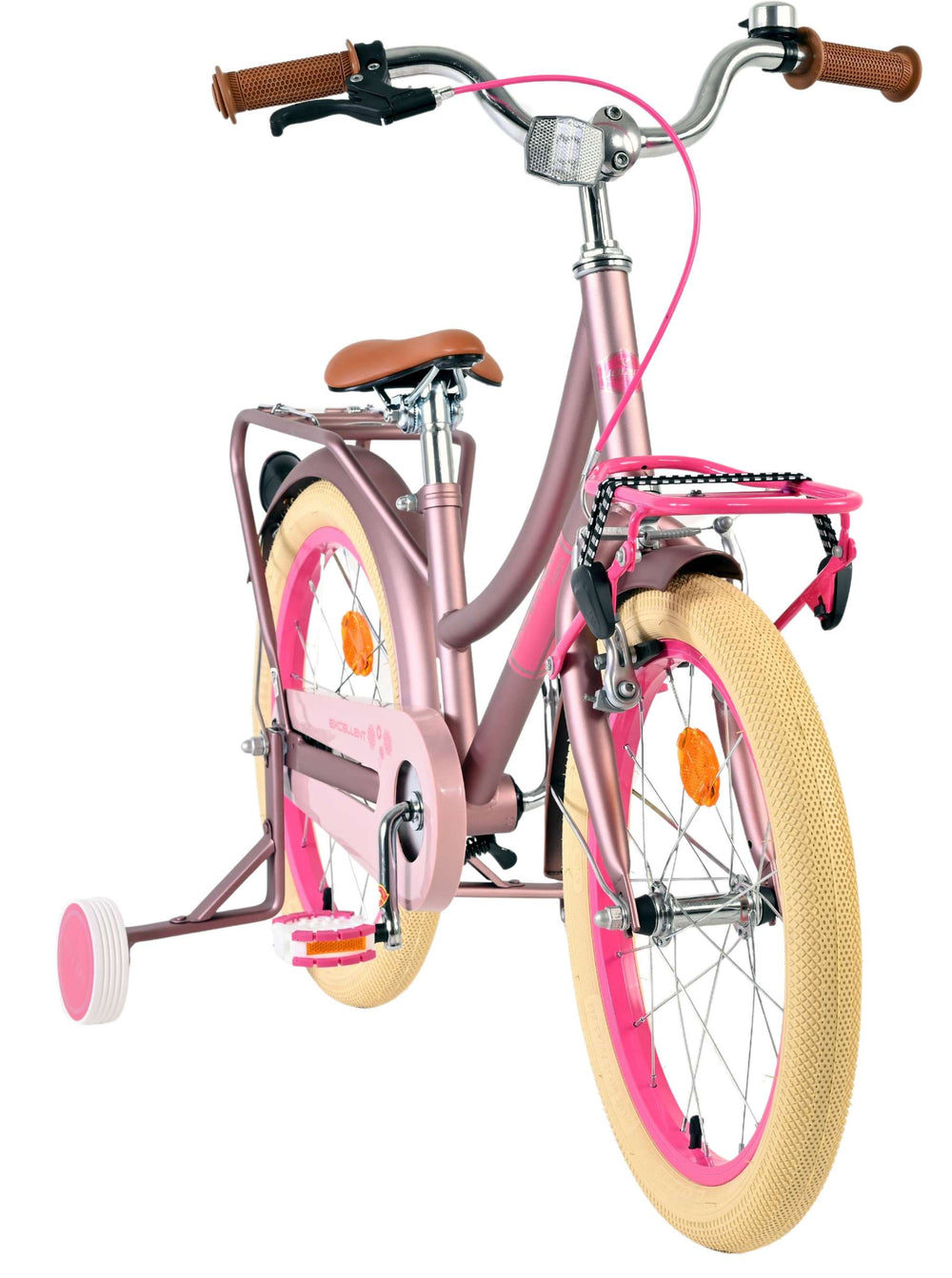Volare excellent kinderfiets - meisjes - 18 inch - mat roze