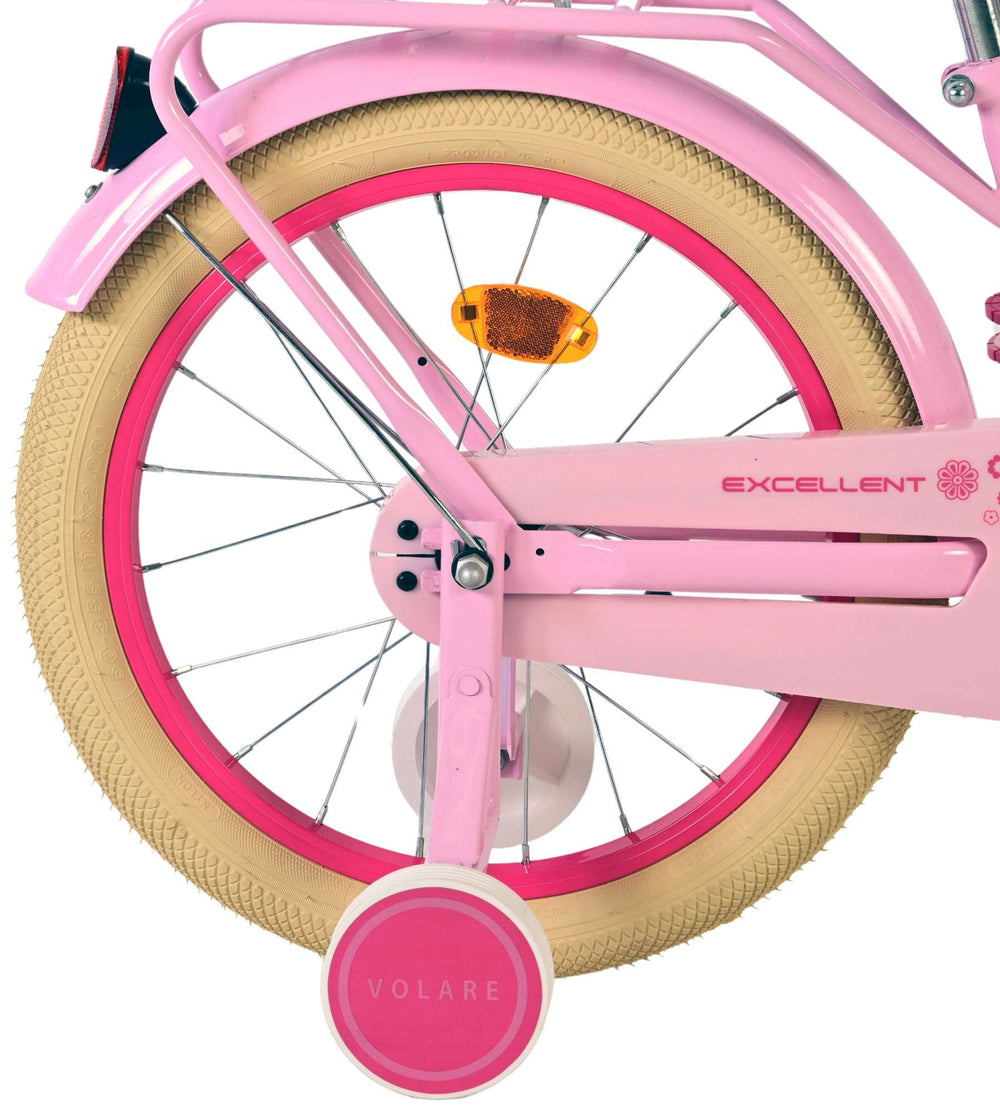 Volare excellent children's bicycle - girls - 18 inch - pink - 95% assembled