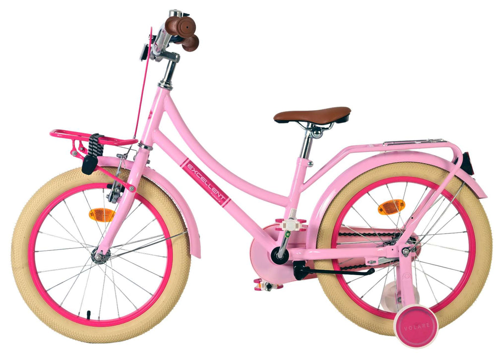 Volare excellent children's bicycle - girls - 18 inch - pink - 95% assembled