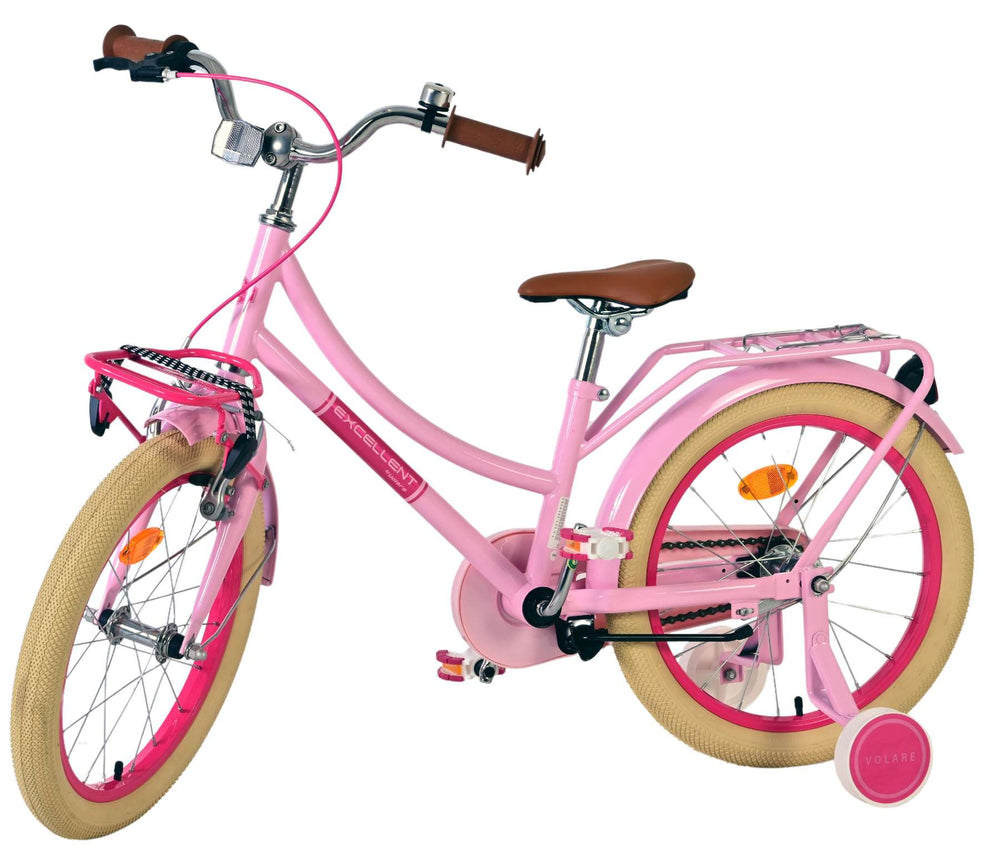 Volare excellent children's bicycle - girls - 18 inch - pink - 95% assembled