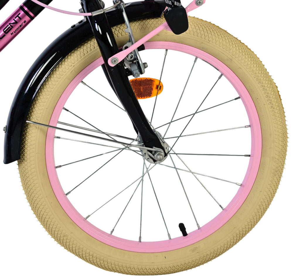 Volare excellent children's bicycle - girls - 18 inch - black - 95% assembled