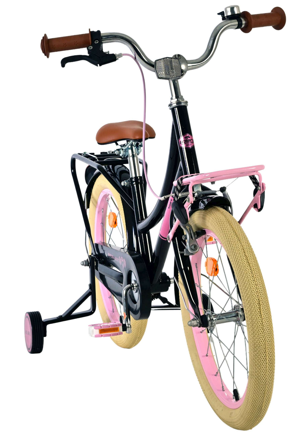 Volare excellent children's bicycle - girls - 18 inch - black - 95% assembled