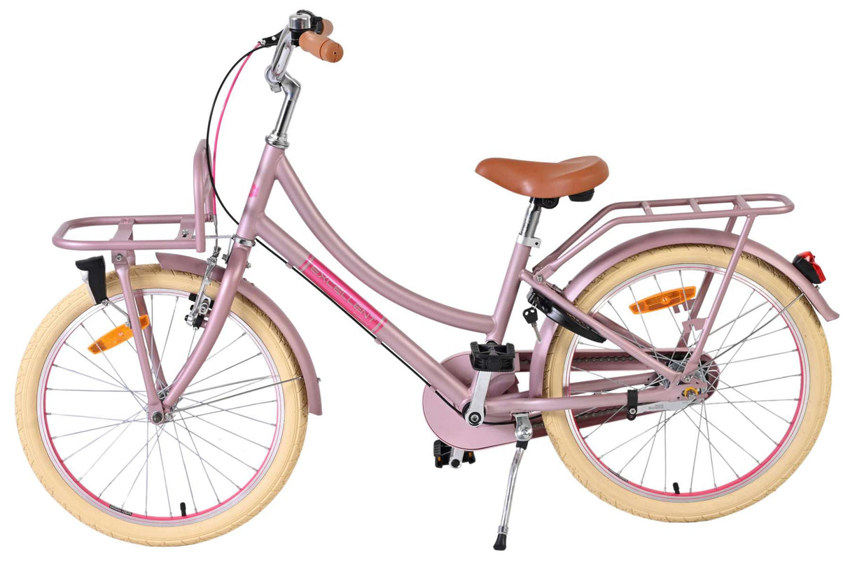 Volare excellent kinderfiets - meisjes - 20 inch - mat roze - 3 versnellingen