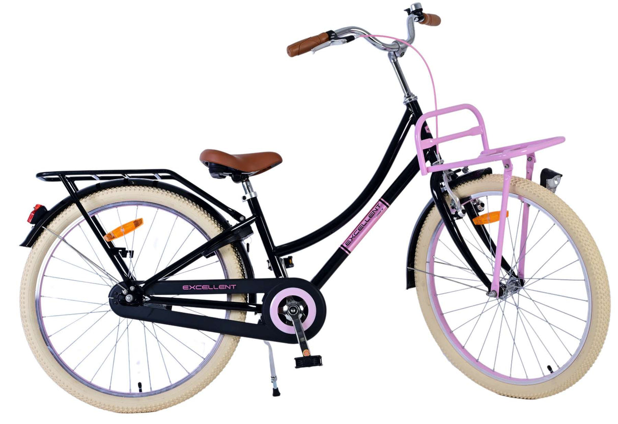 Chicas de bicicleta infantil de Vlare Vinare Black de 24 pulgadas de 24 pulgadas