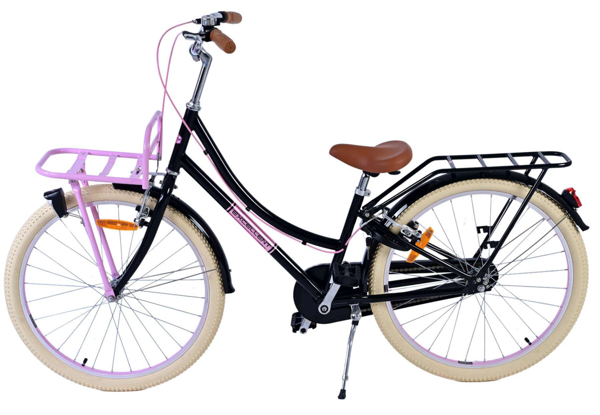 Volare volare bici per bambini ragazze da 24 pollici freni a due mani nere
