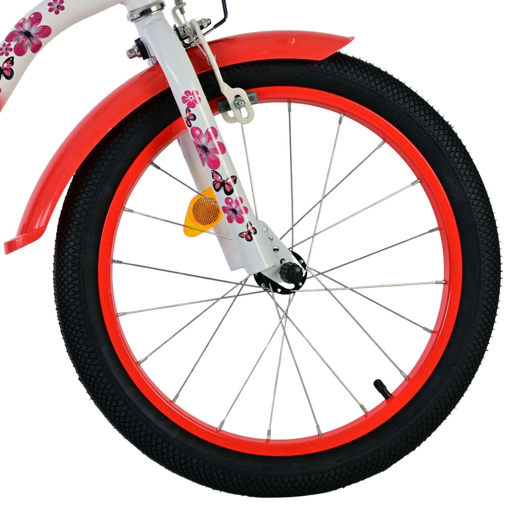 Volare lovely children's bicycle - girls - 18 inch - red and white
