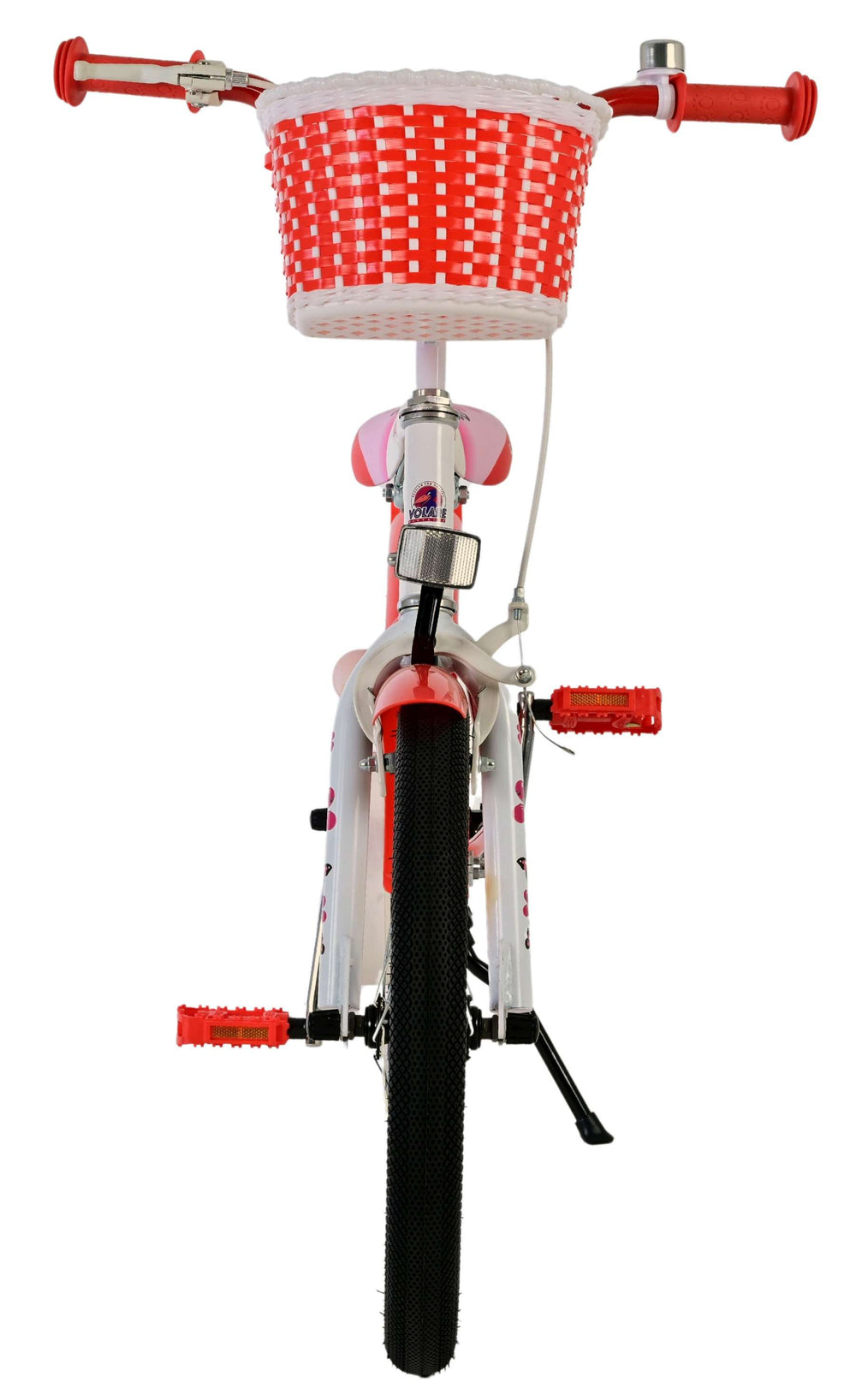 Volare lovely children's bicycle - girls - 18 inch - red and white