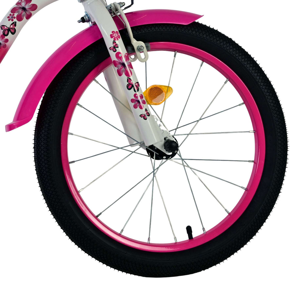 Volare lovely children's bicycle - girls - 18 inch - pink and white