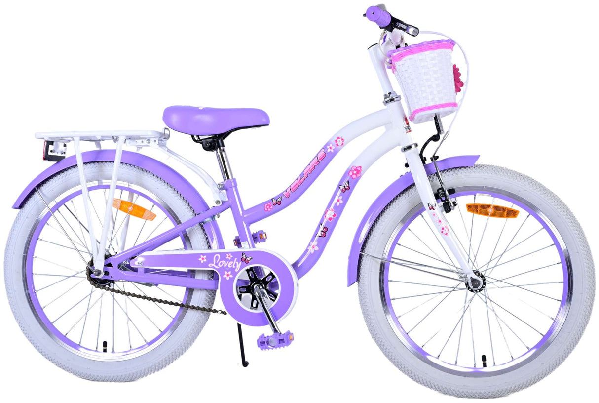 Volare Lovely Children's Bicycle - Girls - 20 pulgadas - Purple