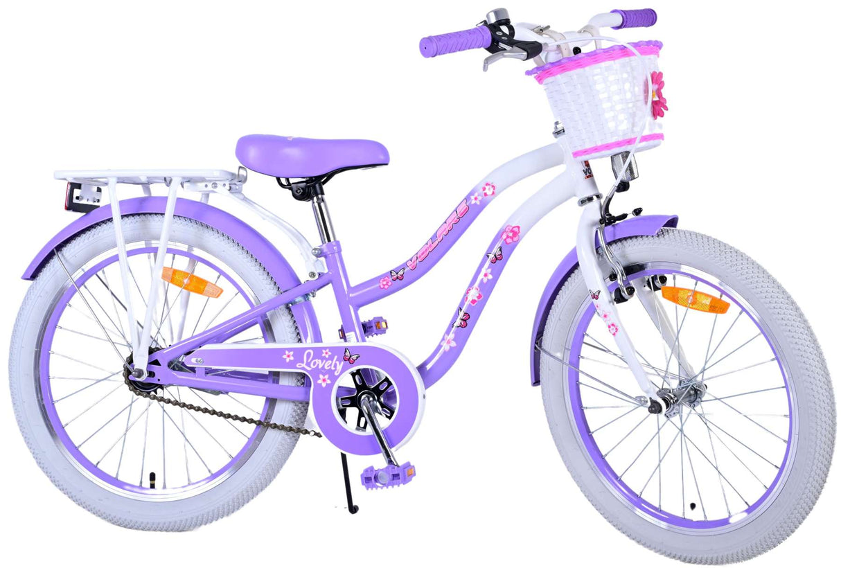 Volare Lovely Children's Bicycle - Girls - 20 pulgadas - Purple