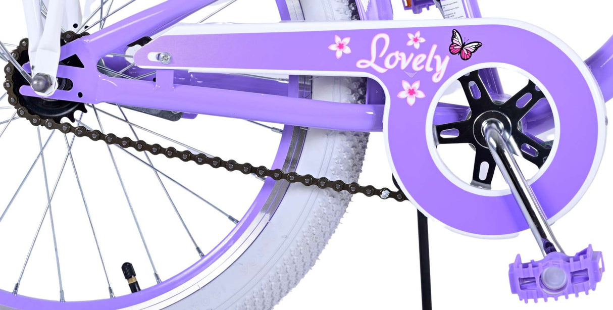 Volare Lovely Children's Bicycle - Girls - 20 pulgadas - Purple
