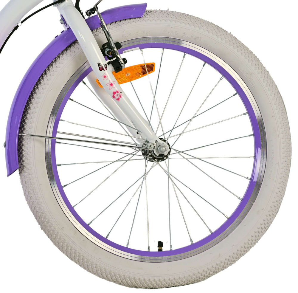 Volare lovely children's bicycle - girls - 20 inch - purple - 3 gears