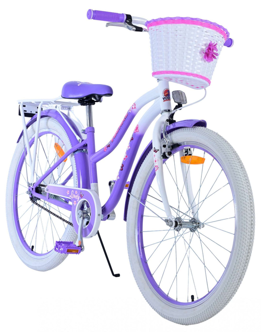 Volare lovely children's bicycle - girls - 24 inches - purple