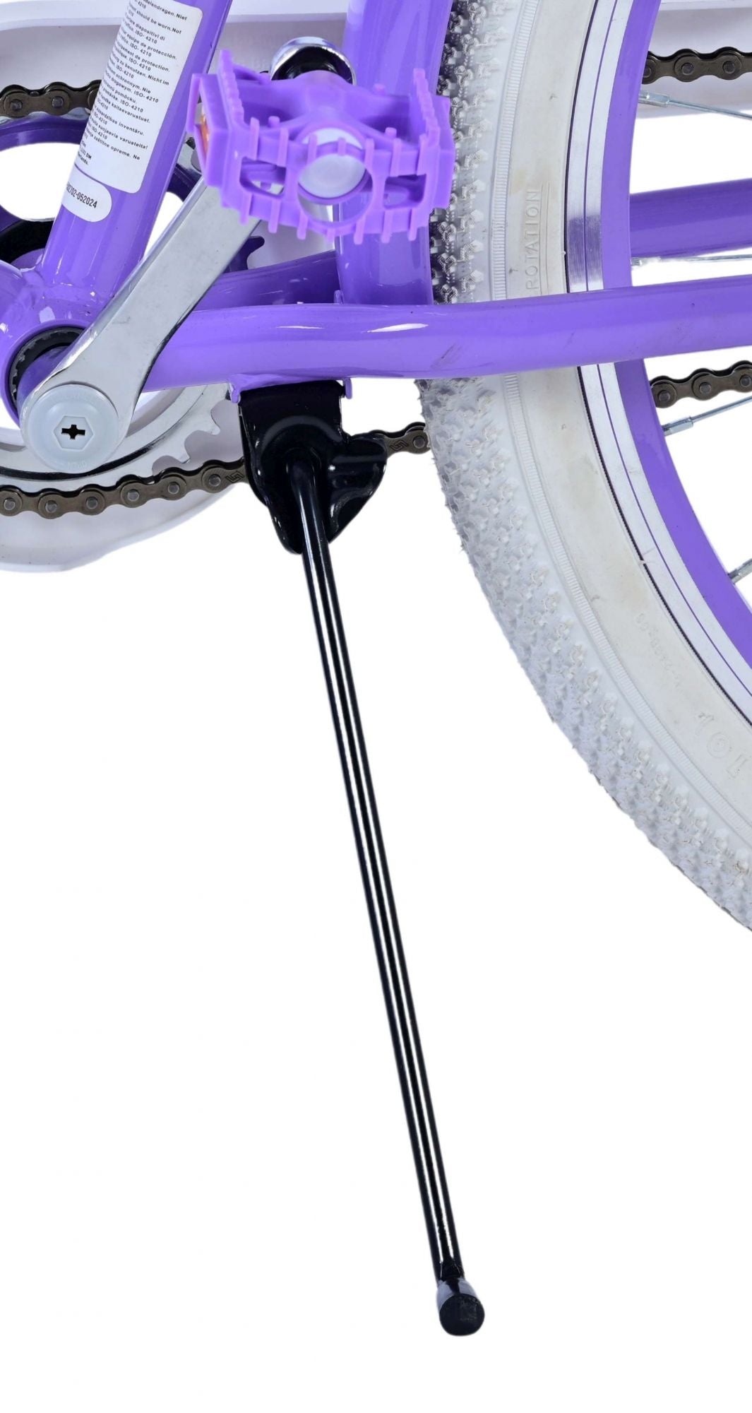 Volare Lovely Children's Bicycle - Girls - 24 Inch - Purple