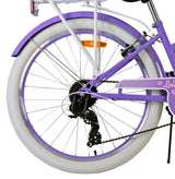Volare Lovely Children's Bicycle - dívky - 24 palců - fialová - 7 rychlostních stupňů