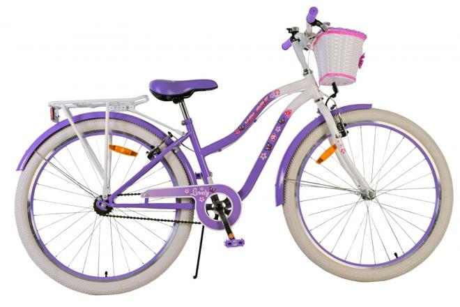 Volare le vélo pour enfants - filles - 26 pouces - violet - deux freins à main