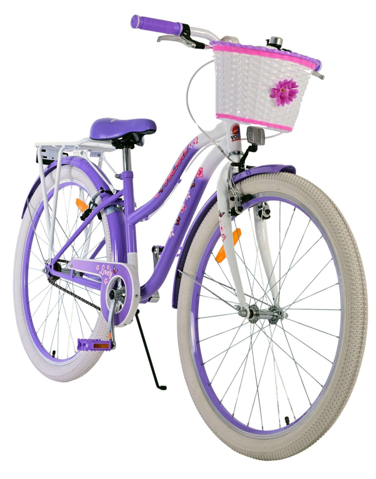 Volare le vélo pour enfants - filles - 26 pouces - violet - deux freins à main