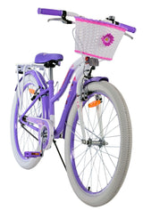 Volare Lovely Children's Bicycle - Girls - 24 Inch - Purple - Two Hand brakes
