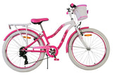 Volare Lovely Children's Bicycle - Girls - 24 Inch - Pink - 7 gears