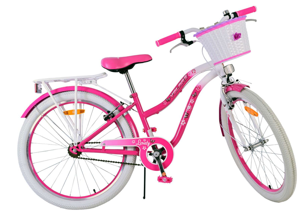 Volare lovely children's bicycle - girls - 24 inches - pink - two hand brakes