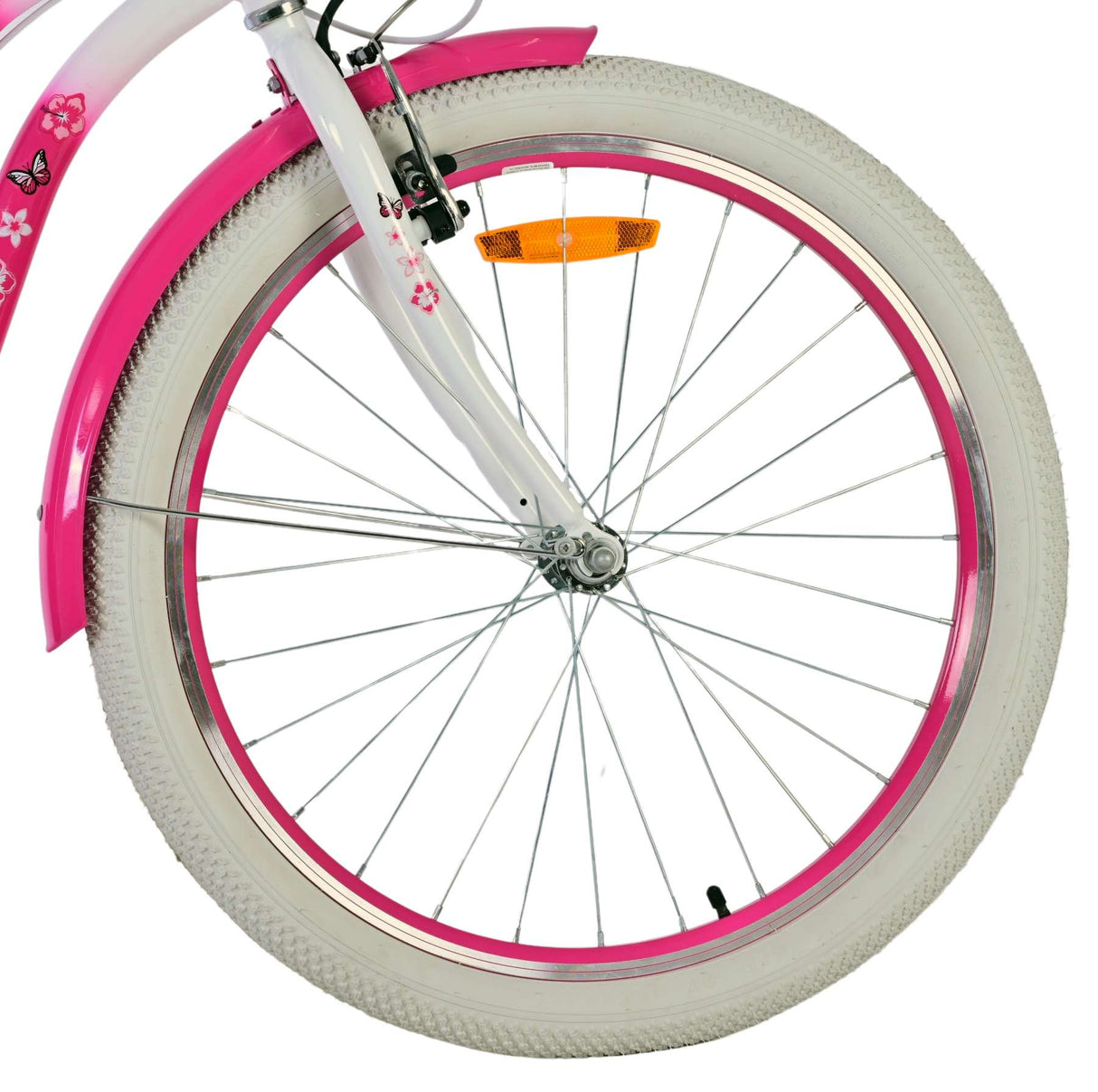 Volare Lovely Children's Bicycle - Girls - 24 Inch - Pink - Two Hand brakes